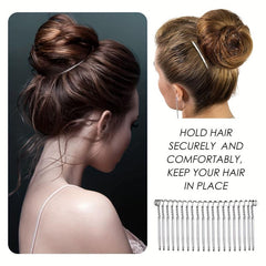 Metal Bridal Hair Comb 20 Teeth Wedding Veil Comb Decorative for Women Girls