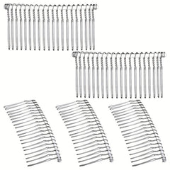 Metal Bridal Hair Comb 20 Teeth Wedding Veil Comb Decorative for Women Girls