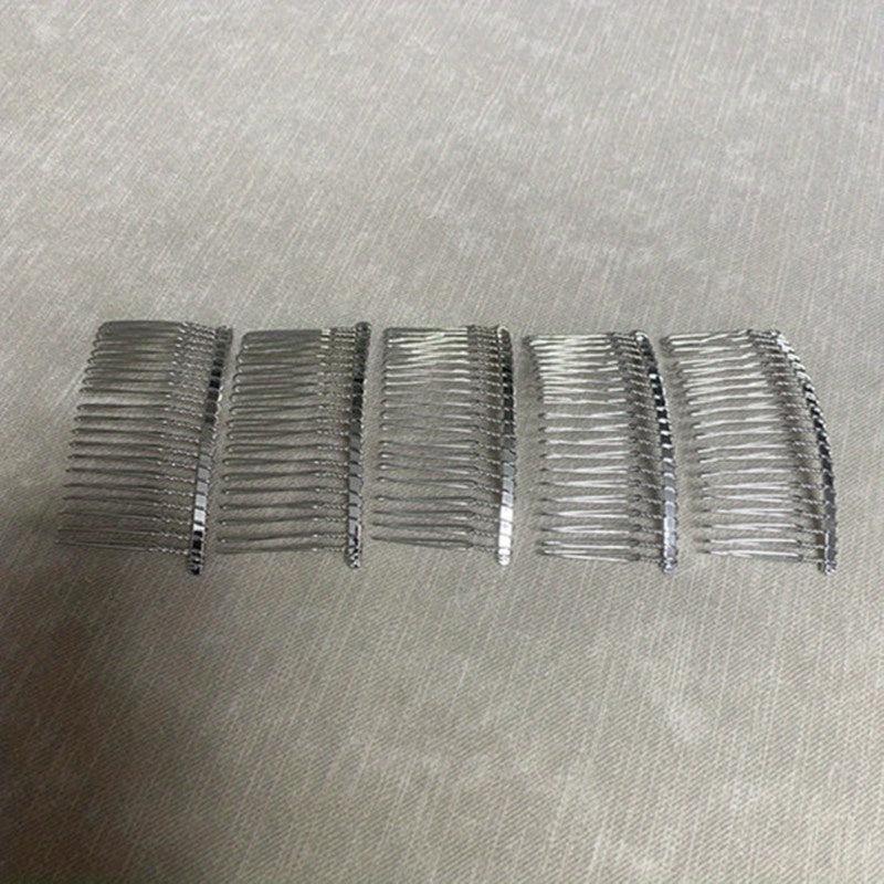 Metal Bridal Hair Comb 20 Teeth Wedding Veil Comb Decorative for Women Girls