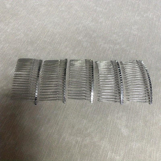Metal Bridal Hair Comb 20 Teeth Wedding Veil Comb Decorative for Women Girls
