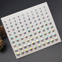 Bridal Makeup Eye Stickers Faux Pearl Rhinestone Tear Face Stage Makeup