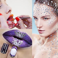 Bridal Makeup Eye Stickers Faux Pearl Rhinestone Tear Face Stage Makeup