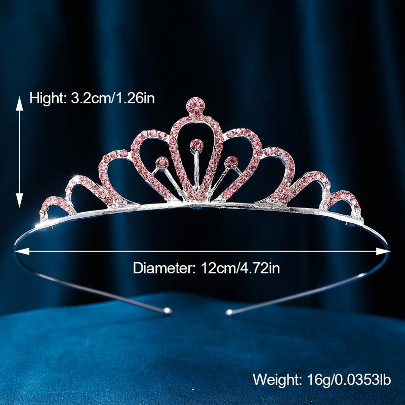 North American Jewelry Rhinestone Crown Princess Bridal Wedding Tiara