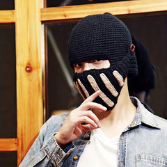 Men's Knight Knitted Winter Mask Hat