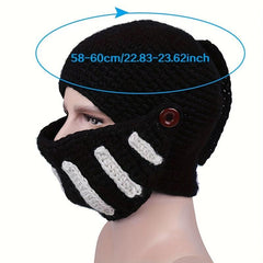 Men's Knight Knitted Winter Mask Hat