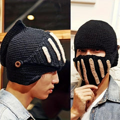 Men's Knight Knitted Winter Mask Hat