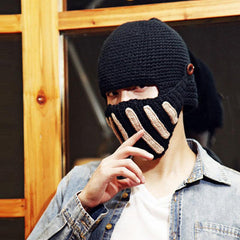 Men's Knight Knitted Winter Mask Hat