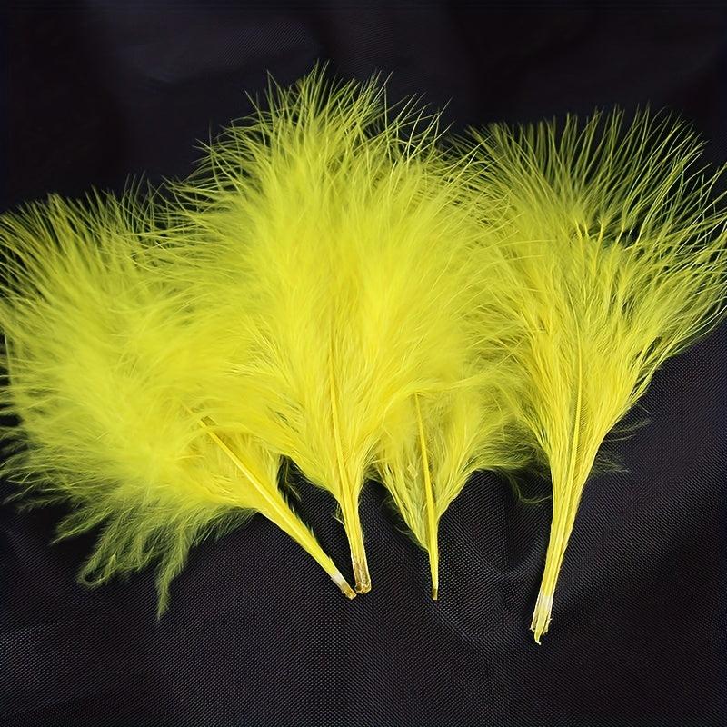 50pcs Macaroon Feather Colorful Turkey Feather Natural Feather Decoration
