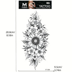 Dark Personality 3D Tattoo Stickers, Waterproof Temporary Tattoo Stickers