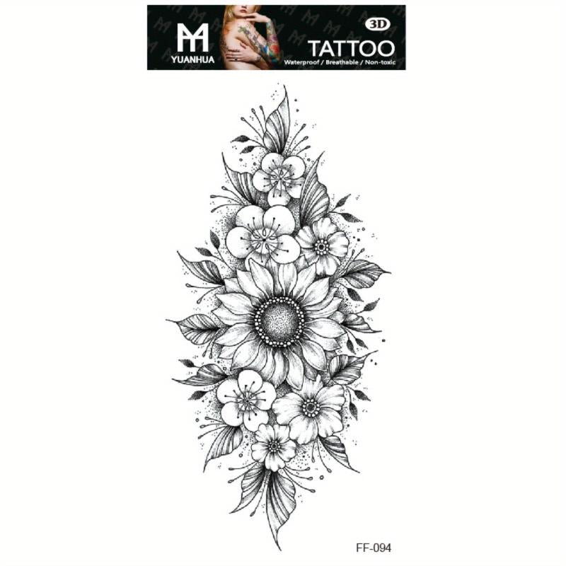 Dark Personality 3D Tattoo Stickers, Waterproof Temporary Tattoo Stickers