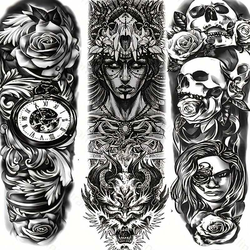 21pcs Extra Large Temporary Tattoos Stickers for Party Use