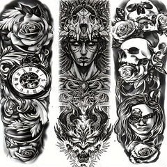 21pcs Extra Large Temporary Tattoos Stickers for Party Use