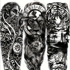21pcs Extra Large Temporary Tattoos Stickers for Party Use