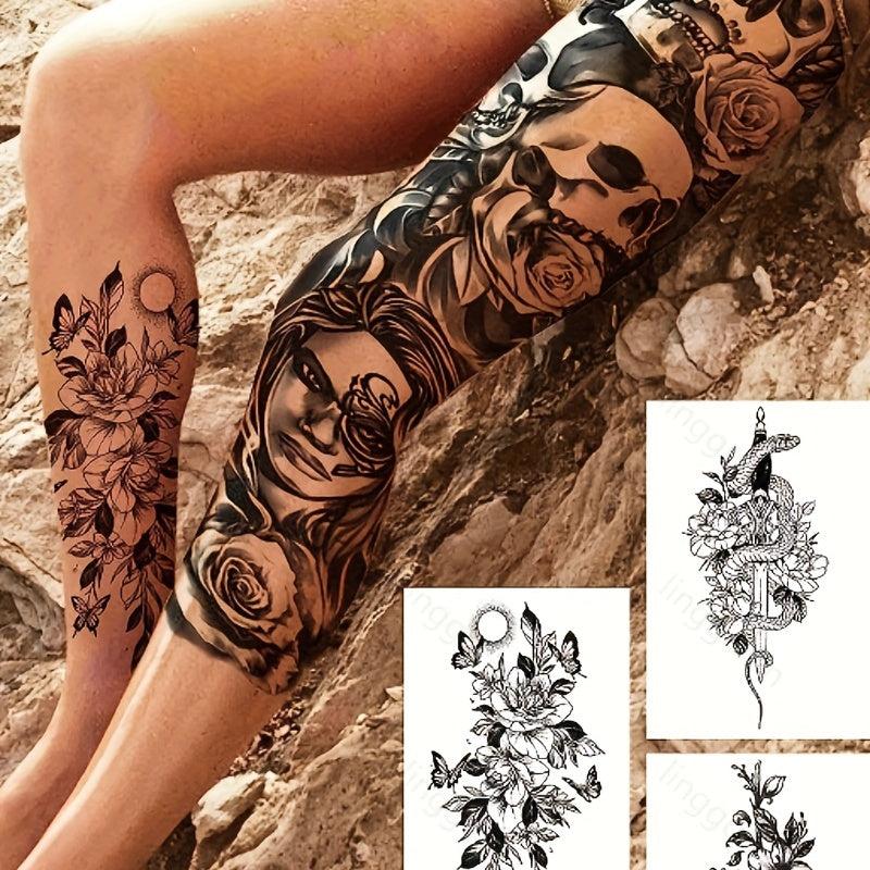 21pcs Extra Large Temporary Tattoos Stickers for Party Use