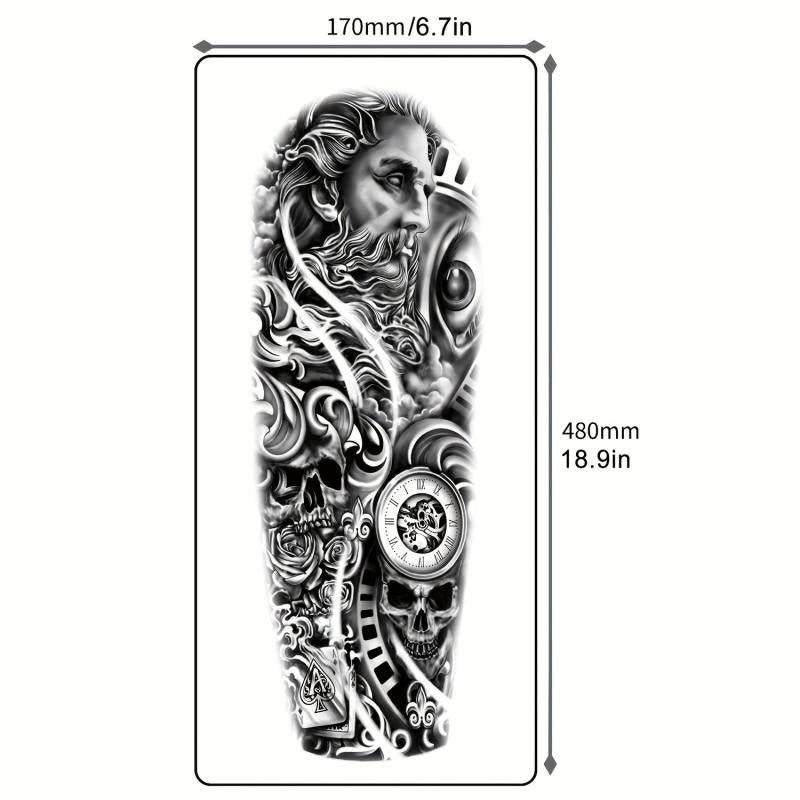 21pcs Extra Large Temporary Tattoos Stickers for Party Use