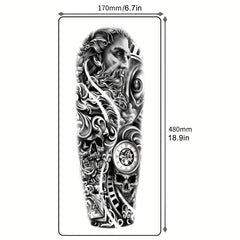 21pcs Extra Large Temporary Tattoos Stickers for Party Use