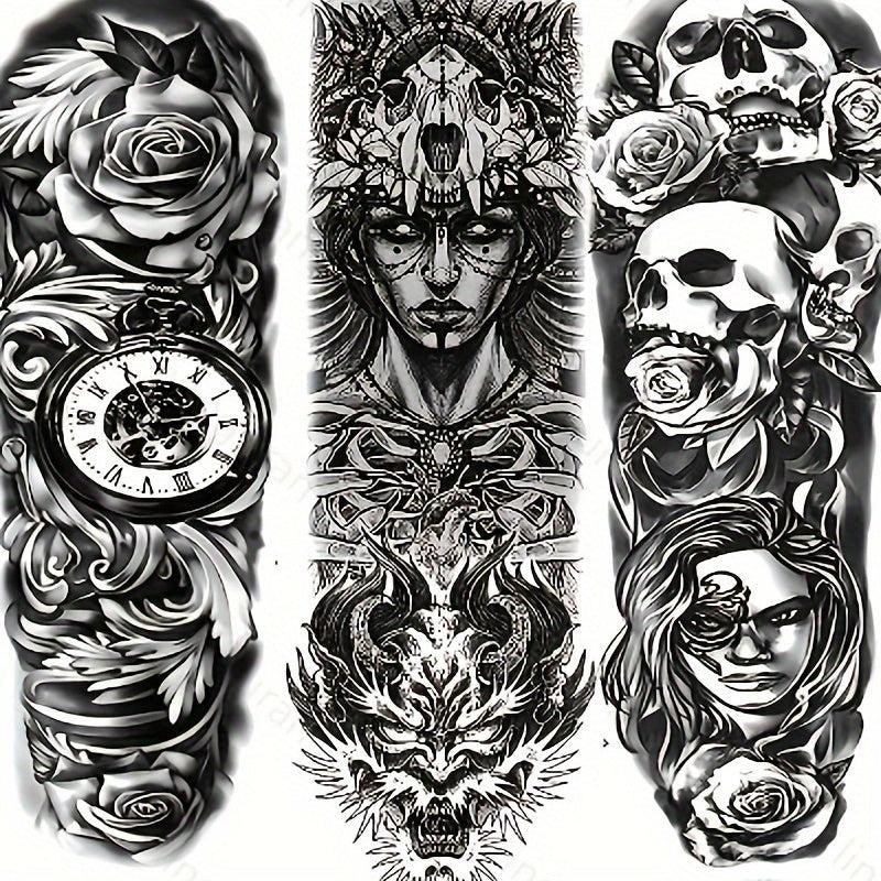21pcs Extra Large Temporary Tattoos Stickers for Party Use