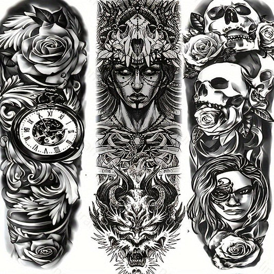 21pcs Extra Large Temporary Tattoos Stickers for Party Use