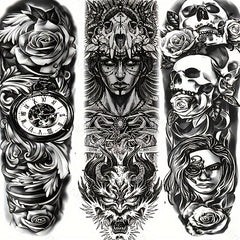 21pcs Extra Large Temporary Tattoos Stickers for Party Use