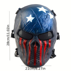 Men's Halloween Party Mask Cosplay Role Play Prom Movie Props Riding Mask