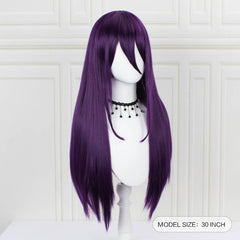 Purple Anime Character Cosplay Wig Set