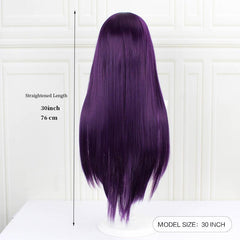 Purple Anime Character Cosplay Wig Set