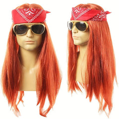 Men's Rocker Wig Set for Halloween and Cosplay
