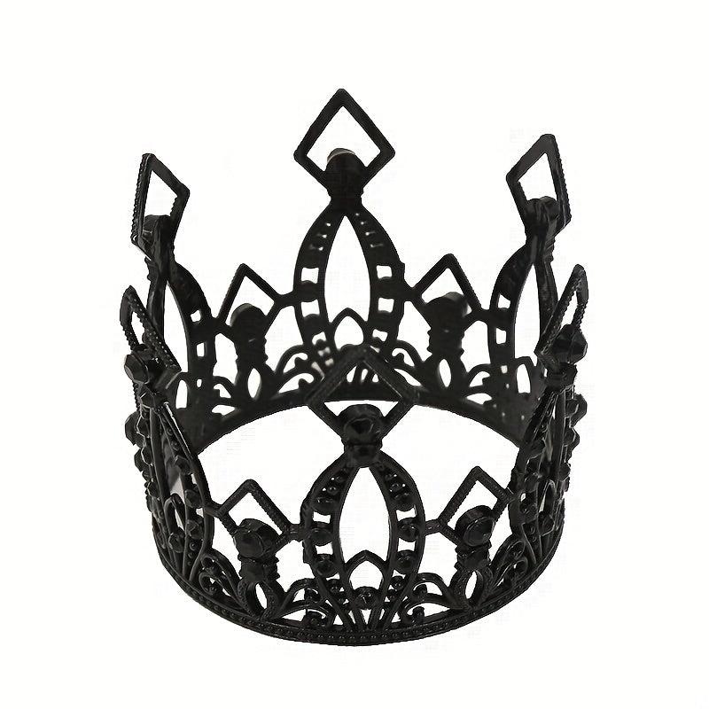 1pc Round Crown Tiara Flower Hair Accessories