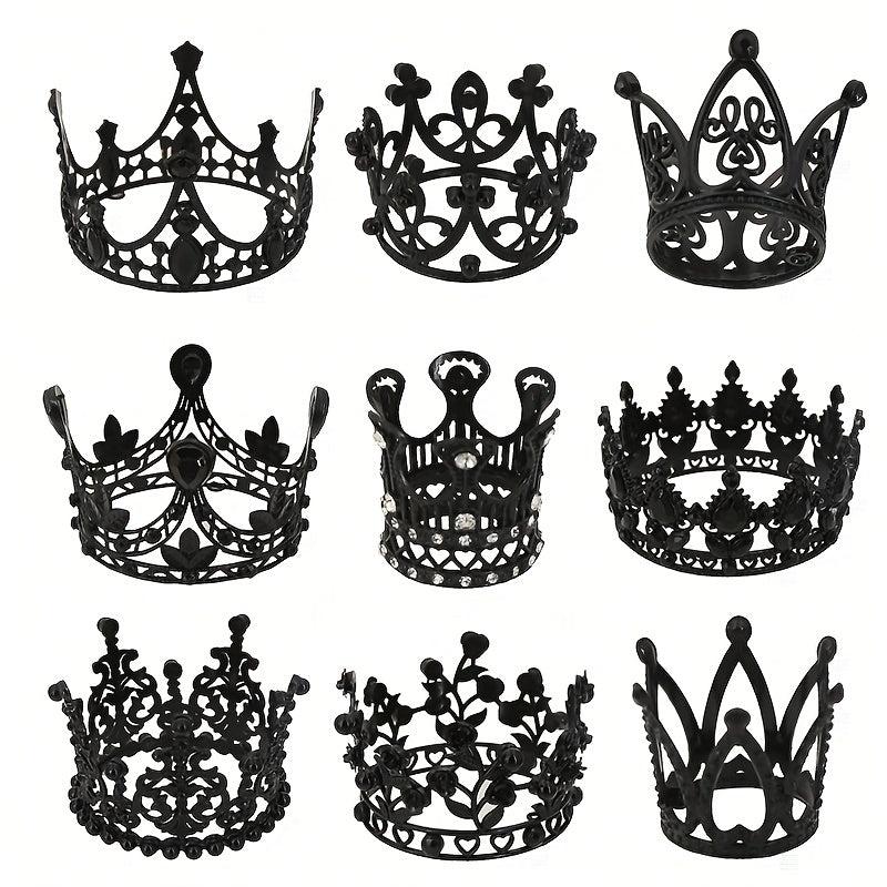 1pc Round Crown Tiara Flower Hair Accessories