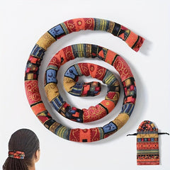 Spiral Lock Headband Wire Flexible Ponytail Holder for Women