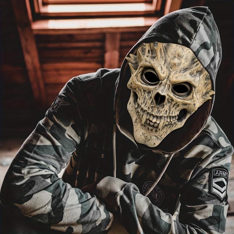 Skull Skeleton Mask Halloween Party Prom Costume Props Men's Dress Up Mask