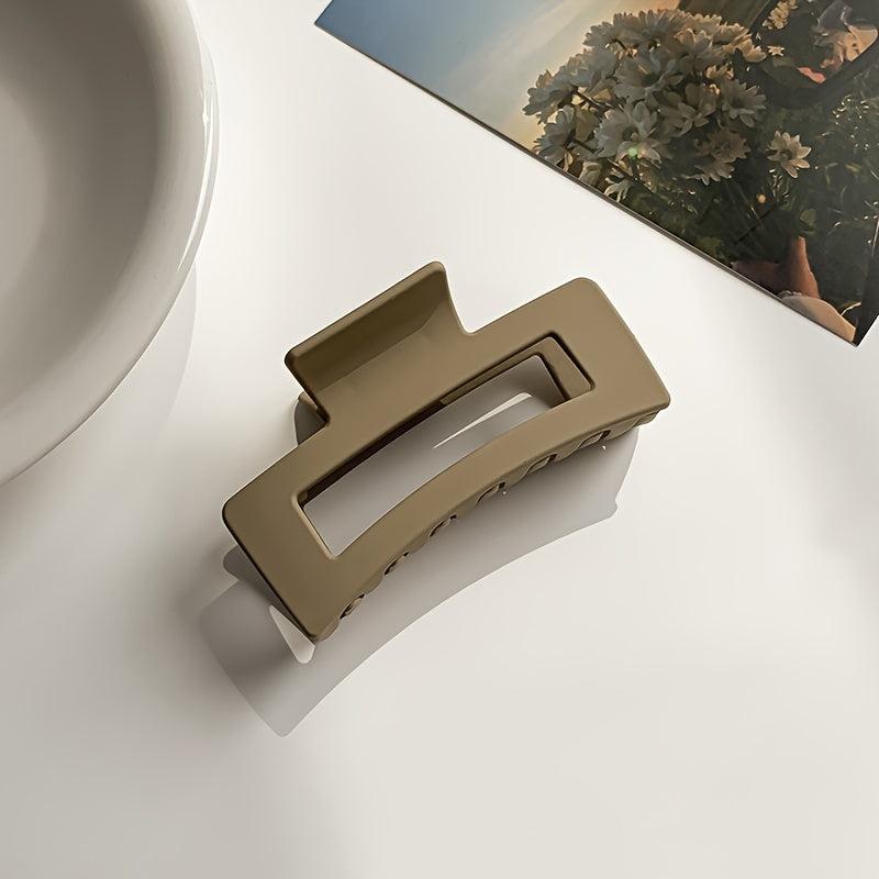 Acrylic Frosted Hair Clip Rectangular Hollow Hair Accessories