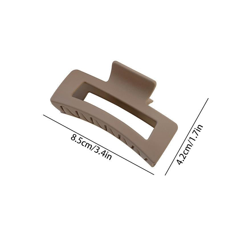 Acrylic Frosted Hair Clip Rectangular Hollow Hair Accessories