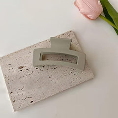 Acrylic Frosted Hair Clip Rectangular Hollow Hair Accessories