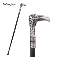 Vintage Style Walking Stick with Silver Eagle Head - 36.6in
