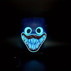 LED Scary Halloween Mask Screaming Scare Props Carnival Decorative