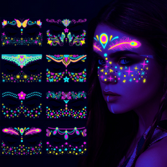 Butterfly Waterproof Neon Tattoo Sticker