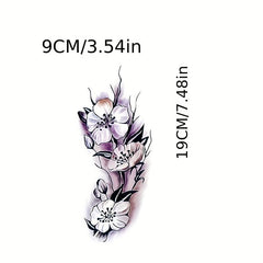 Flower Temporary Tattoo Sticker Print
