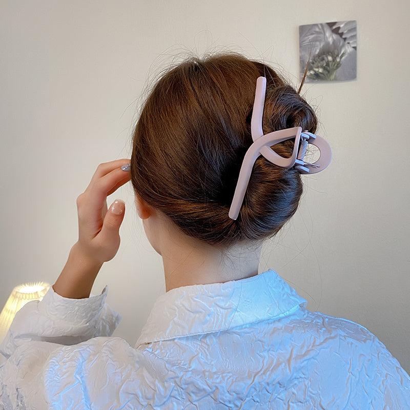 1Pc Frosted Hair Clip Large Non Slip Barrette Hair Accessory