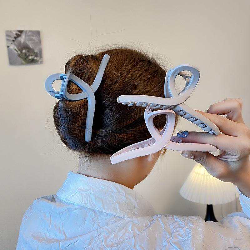 1Pc Frosted Hair Clip Large Non Slip Barrette Hair Accessory