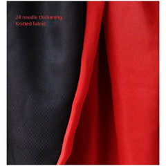Adult Red Halloween Cloak with Stand Collar