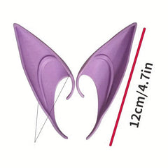 1 Pair Plastic Fairy Elf Ears Cosplay Costume Accessory Adult Halloween Supply