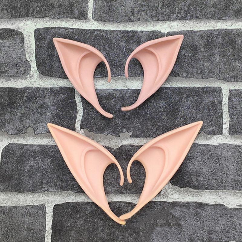 1 Pair Plastic Fairy Elf Ears Cosplay Costume Accessory Adult Halloween Supply
