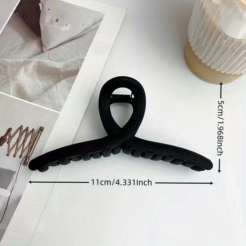 Cross Shape Grab Clip Decorative Hair Clip Plastic Solid Hair Accessories