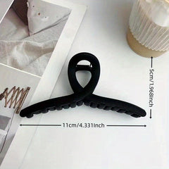 Cross Shape Grab Clip Decorative Hair Clip Plastic Solid Hair Accessories