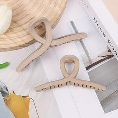 Cross Shape Grab Clip Decorative Hair Clip Plastic Solid Hair Accessories