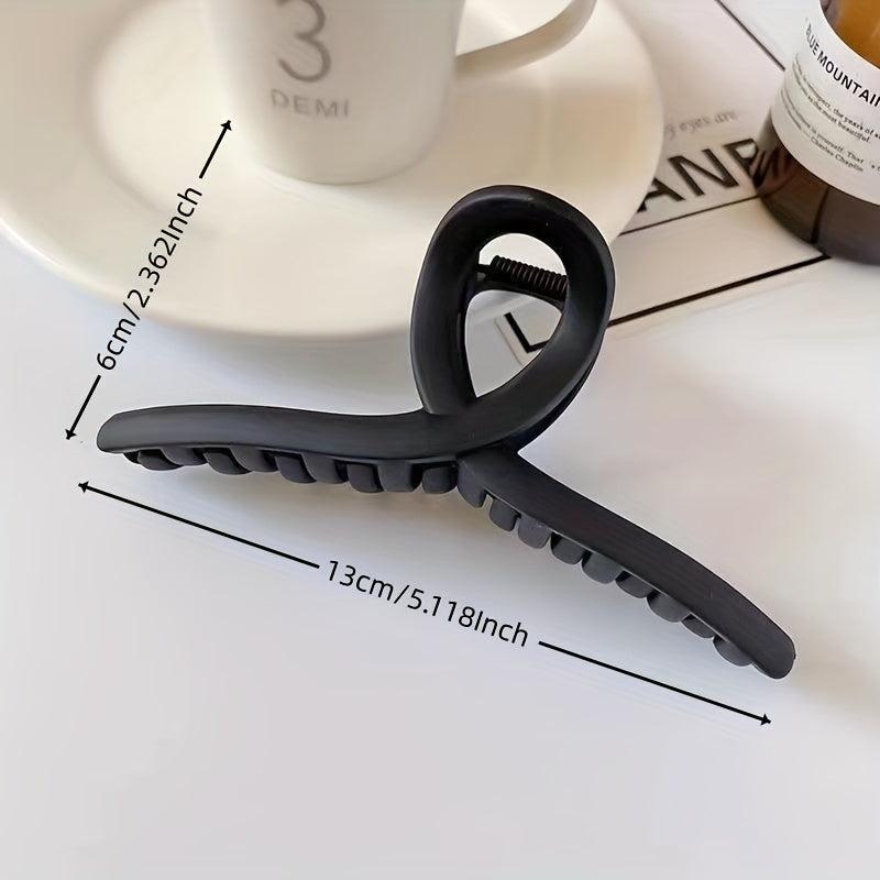 Cross Shape Grab Clip Decorative Hair Clip Plastic Solid Hair Accessories