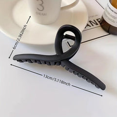 Cross Shape Grab Clip Decorative Hair Clip Plastic Solid Hair Accessories
