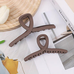 Cross Shape Grab Clip Decorative Hair Clip Plastic Solid Hair Accessories