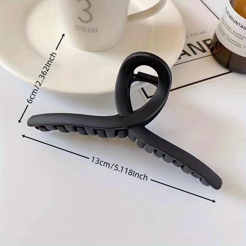 Cross Shape Grab Clip Decorative Hair Clip Plastic Solid Hair Accessories